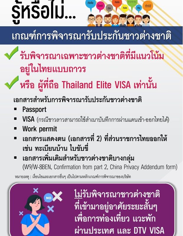 Health Insurance Criteria for Foreigners